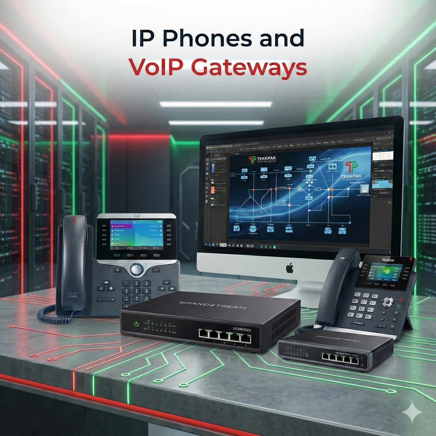 IP Phones, PBX & VoIP Gateways