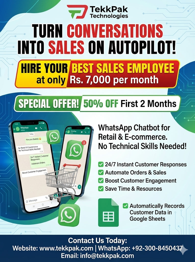 WhatsApp Chatbot for Retail & E-commerce - Automate Sales (No Tech Skills Needed)