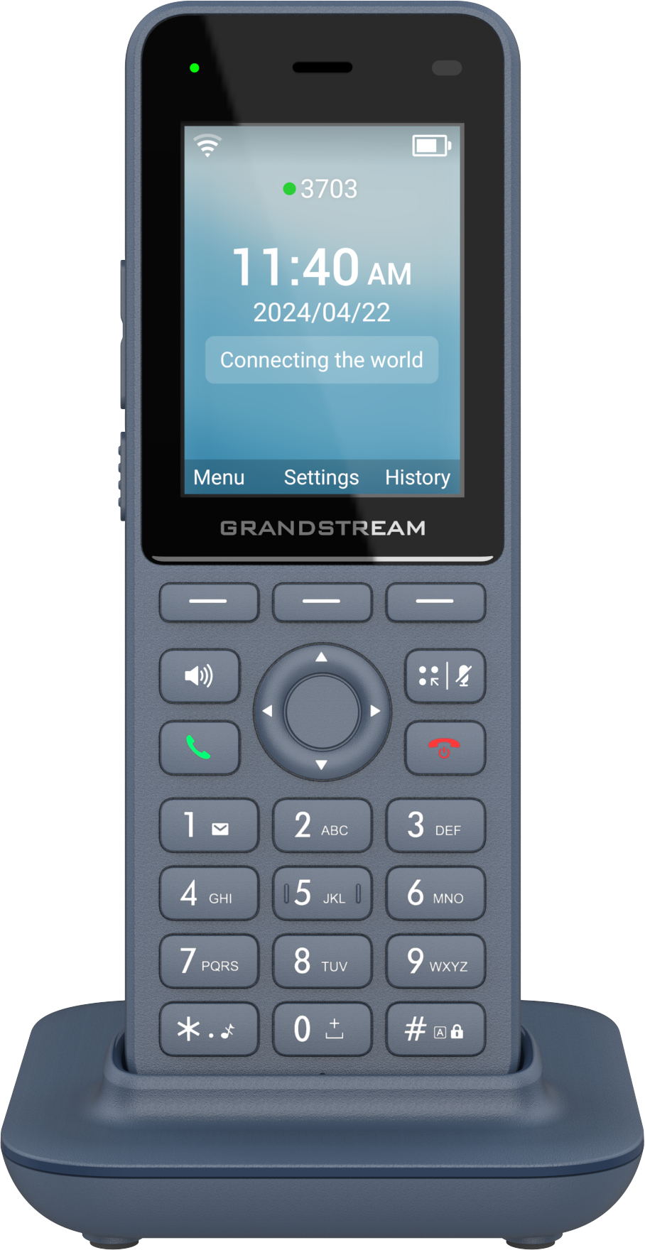 Grandstream WP826 WiFi Cordless phone with display and keypad