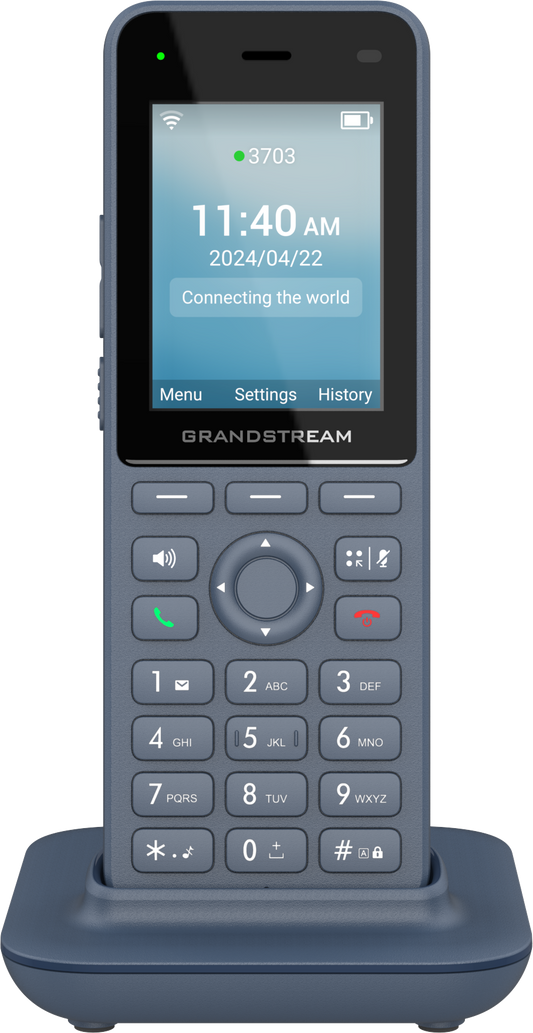 Grandstream WP826 WiFi Cordless phone with display and keypad